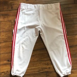 White baseball pants